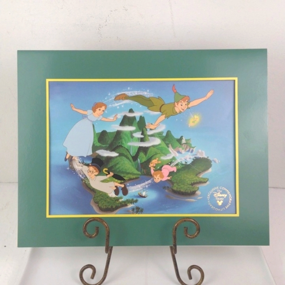 🌻3 For $15 Disney Peter Pan Commemorative Lithograph Matted in Original Sleeve